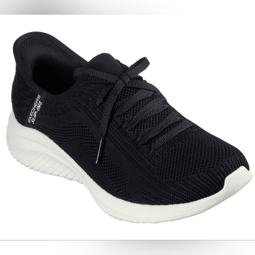 Skechers Ultra Flex 3.0 Slip-Ins Black with White sole Sneakers - Picture 6 of 9